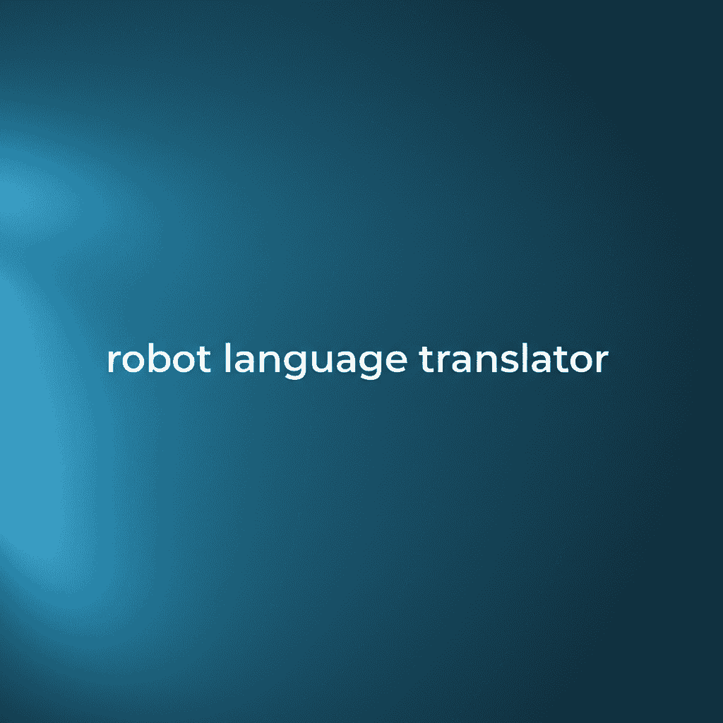 Robot Language Translator